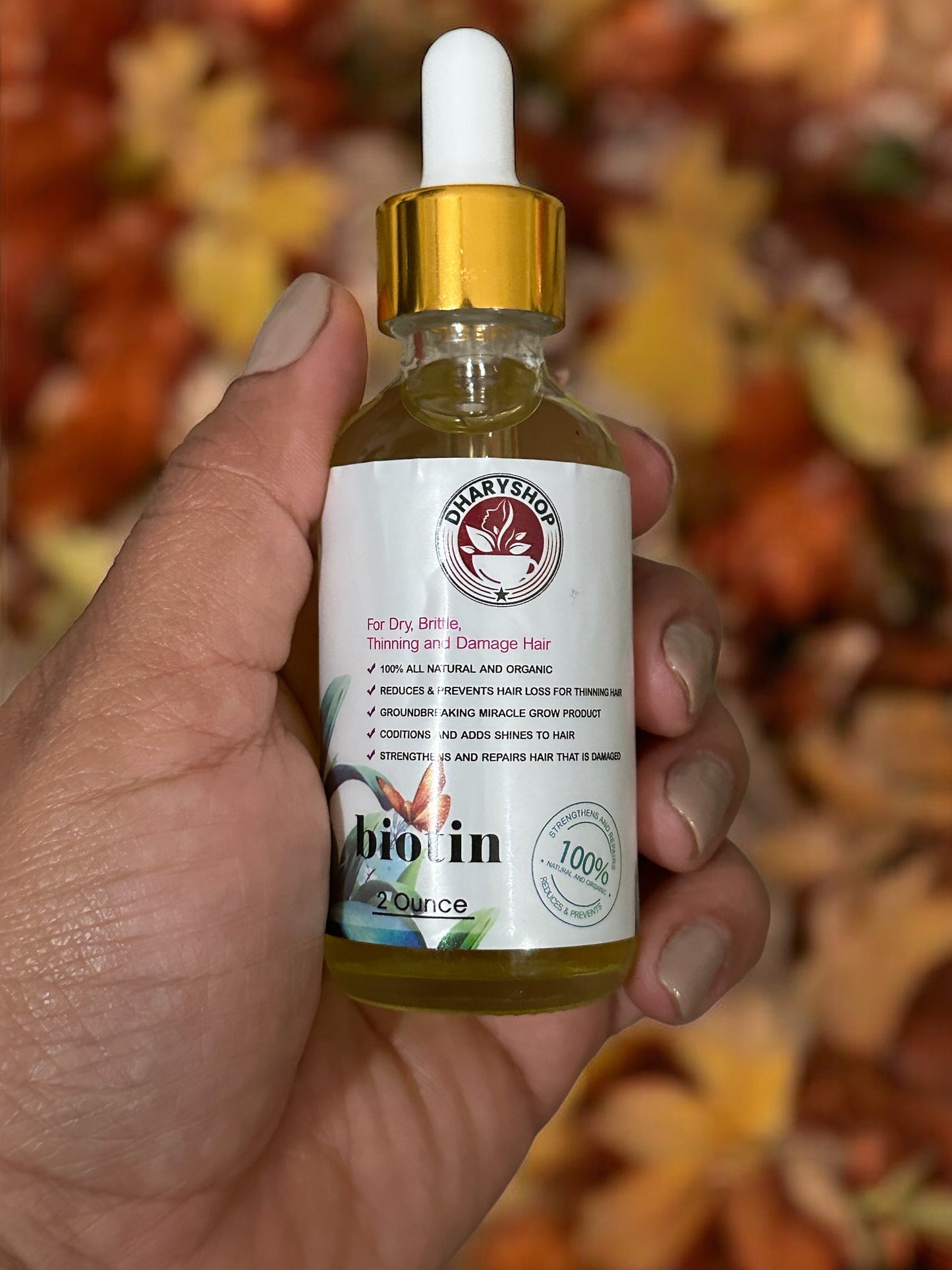 Organic oil for hair loss and hair growth