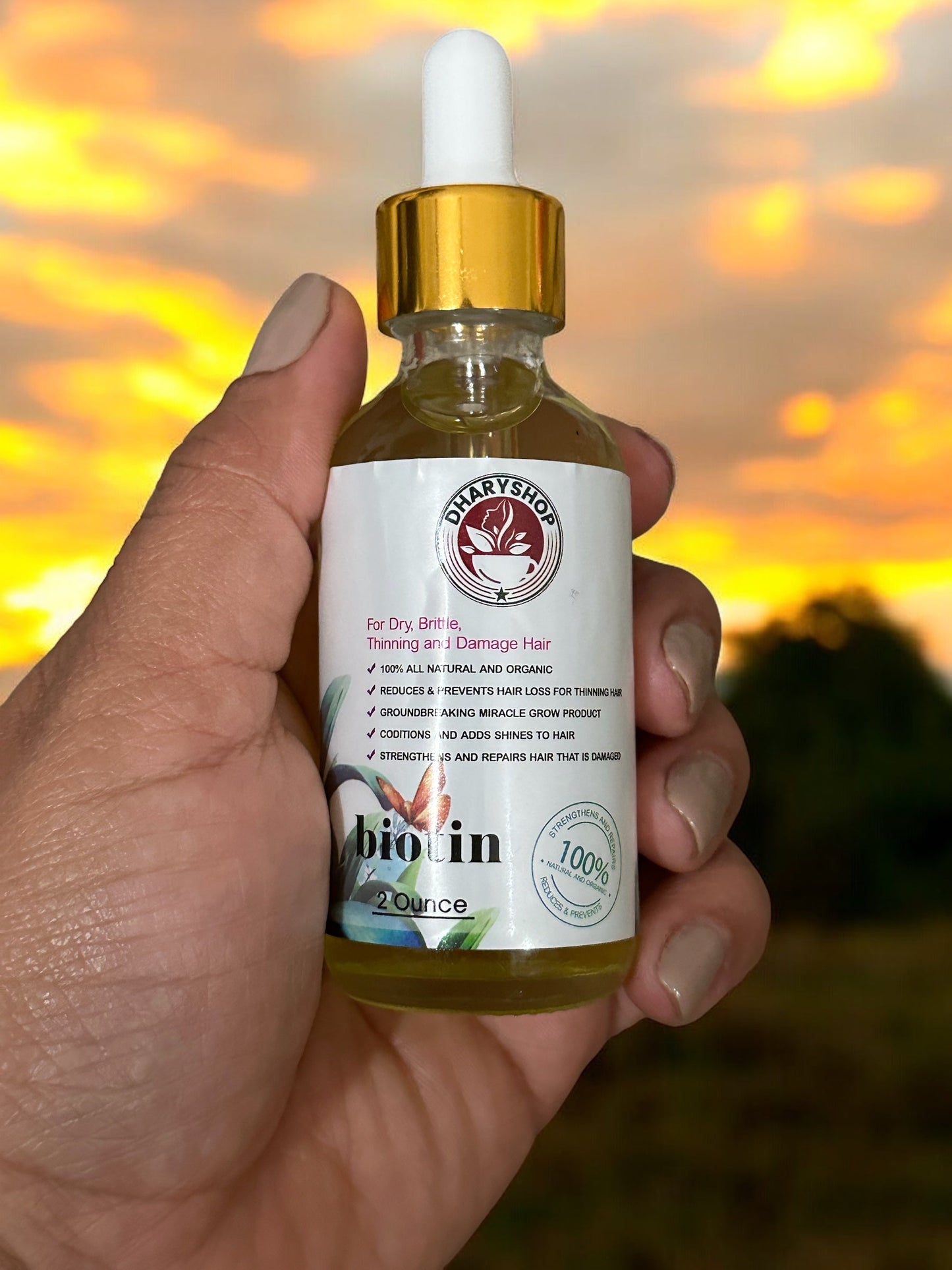 Organic oil for hair loss and hair growth