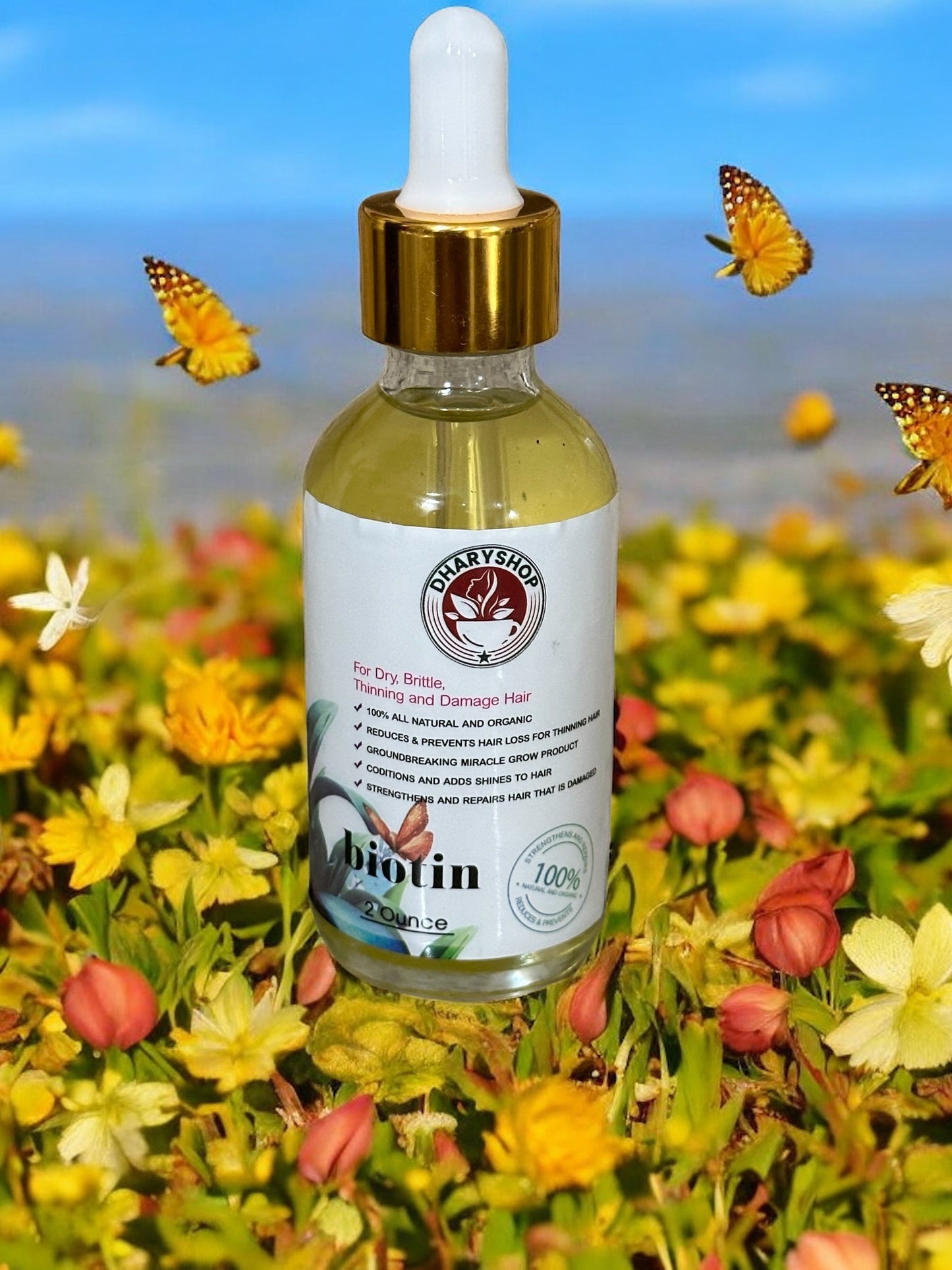 Organic oil for hair loss and hair growth